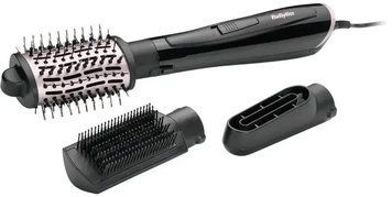 BaByliss Фен-щітка Style Smooth, 1000Вт, 2 режими, іоніз-я, хол. обдув, кераміка, чорний AS128E фото