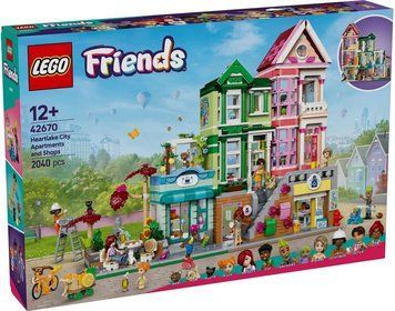 LEGO Конструктор LEGO Friends Хартлейк-Сіті. Квартири і крамниці 42670 фото