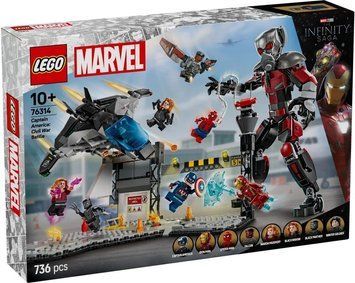 LEGO Конструктор LEGO Super Heroes Перший месник: Протистояння Пригодницька битва 76314 фото