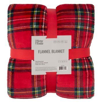 ARDESTO Плед Ardesto Christmas Flannel 160х200см, 100% поліестер, клітинка, червоний