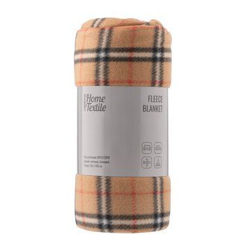 ARDESTO Плед Ardesto Fleece 130x160см, 100% поліестер, клітинка, бежевий