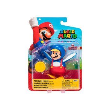 Игровая фигурка с артикуляцией SUPER MARIO - МАРИО-ПИНГВИН (10 cm, с аксессуаром) 40824i фото