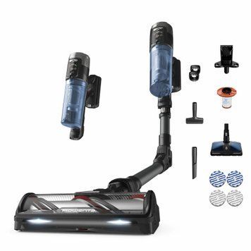 Rowenta Пилосос безпровідний X-Force Flex 12.60 Neo Auto Aqua Allergy, 150Вт, конт пил -0.65л, автон. робота до 60хв, вага-3кг, НЕРА, чорно-синій RH9LC1WO фото