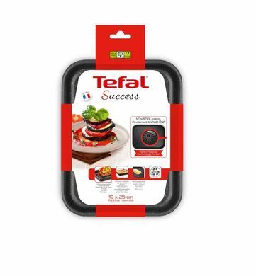 Tefal Противень Success, прямоугольная, 19х25см, алюминий, черный J1600502 фото