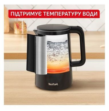 Tefal Электрочайник Thermo Protect Control 1,5 л, Strix, с двойными стенками, 6 температурных режимов, черный KO6518E0 фото
