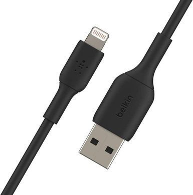 Belkin Кабель USB-A > Lightning зарядки/синхронизации, 1м, PVC, черный CAA001BT1MBK фото