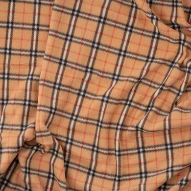 ARDESTO Плед Ardesto Fleece 130x160см, 100% поліестер, клітинка, бежевий