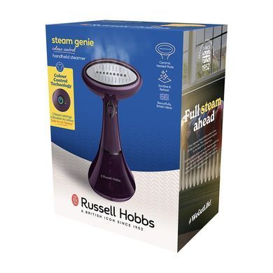 Russell Hobbs Відпарювач Genie Colour Control, 1800Вт, 200мл, 32Бар, фіолетовий 27410-56 фото