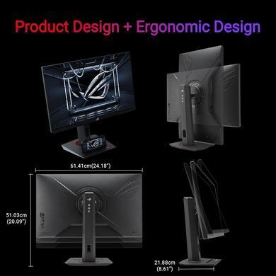 ASUS Монітор Asus 27" ROG Strix XG279CNS HDMI, DP, USB-C, IPS, 380Hz, 0.3ms, sRGB 110%, AdaptiveSync, Pivot, HDR400 90LM0AW0-B01371 фото