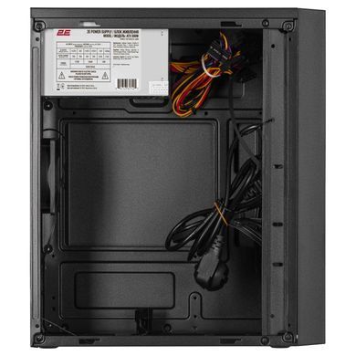 2E Корпус 2E TeamX TMX04 з БЖ 2E ATX500W, 2xUSB3.0, 1x80мм, VGA 220мм, mATX, чорний 2E-TMX04-500 фото
