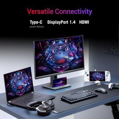 ASUS Монітор Asus 27" ROG Strix XG279CNS HDMI, DP, USB-C, IPS, 380Hz, 0.3ms, sRGB 110%, AdaptiveSync, Pivot, HDR400 90LM0AW0-B01371 фото