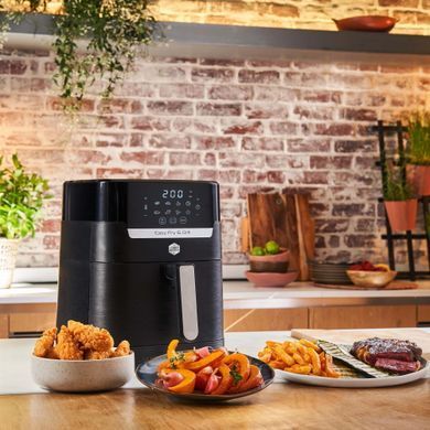 Tefal Мультипіч OBH Nordica EasyFry&Grill Precision, 1550Вт, чаша-4.2л, сенс. керув., від 40&deg;C до 200&deg;C, пластик, чорний AG5058S0 фото