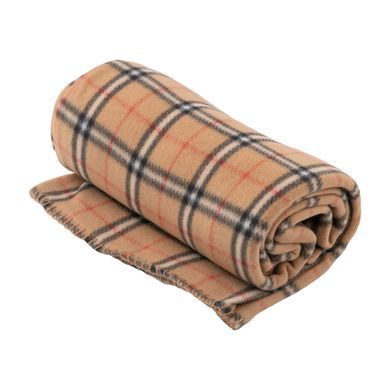 ARDESTO Плед Ardesto Fleece 130x160см, 100% поліестер, клітинка, бежевий