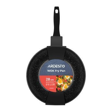 Сковорода ВОК Ardesto Gemini Gourmet Anzio 28 см, алюміній AR1928WF фото