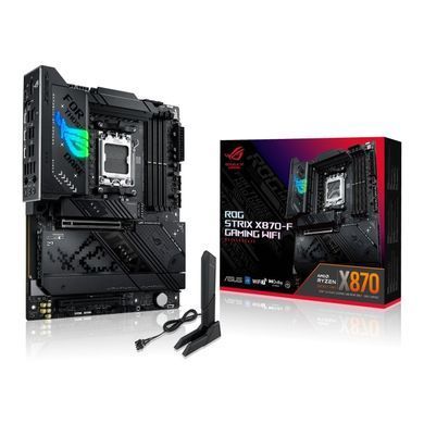 ASUS Материнcкая плата ROG STRIX X870-F GAMING WIFI sAM5 X870 4xDDR5 M.2 HDMI DP WiFi BT ATX 90MB1IV0-M0EAY0 фото