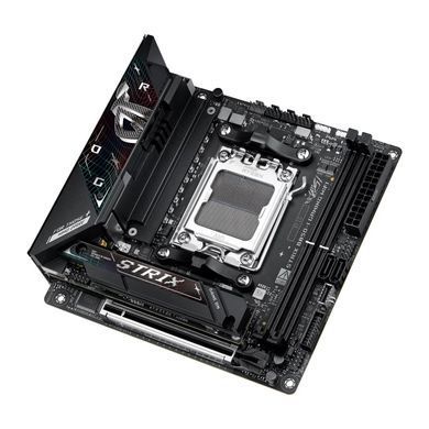 ASUS Материнcька плата ROG STRIX B850-I GAMING WIFI sAM5 B850 2xDDR5 M.2 HDMI USB Type-C WiFi BT mITX 90MB1K30-M0EAY0 фото