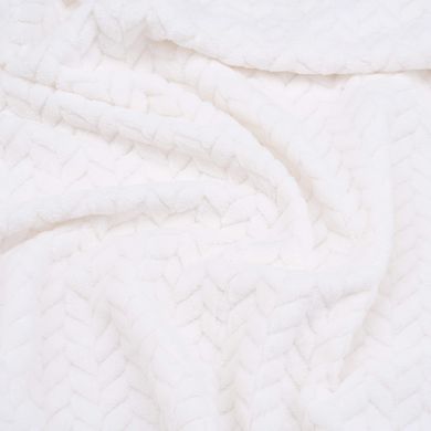 ARDESTO Плед Jacquard Braid 200х220см, 100% полиэстер, айвори