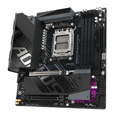 Gigabyte Материнська плата B850M AORUS ELITE WIFI6E sAM5 B850 4xDDR5 M.2 HDMI DP Wi-Fi BT mATX B850M_A_ELT_WF6E фото
