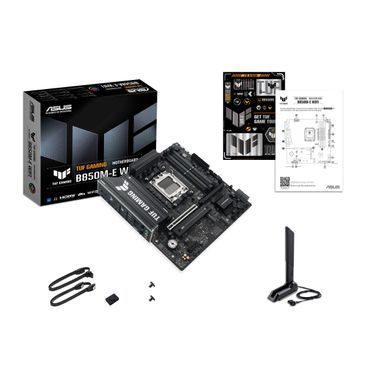 ASUS Материнcкая плата TUF GAMING B850M-E WIFI sAM5 B850 4xDDR5 M.2 HDMI DP WiFi BT mATX 90MB1LS0-M0EAY0 фото