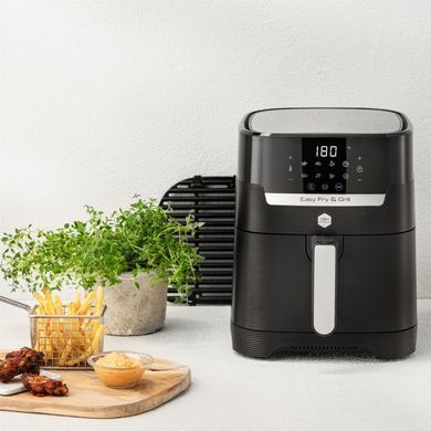 Tefal Мультипіч OBH Nordica EasyFry&Grill Precision, 1550Вт, чаша-4.2л, сенс. керув., від 40&deg;C до 200&deg;C, пластик, чорний AG5058S0 фото