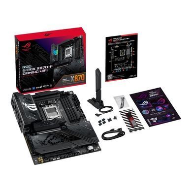ASUS Материнcкая плата ROG STRIX X870-F GAMING WIFI sAM5 X870 4xDDR5 M.2 HDMI DP WiFi BT ATX 90MB1IV0-M0EAY0 фото