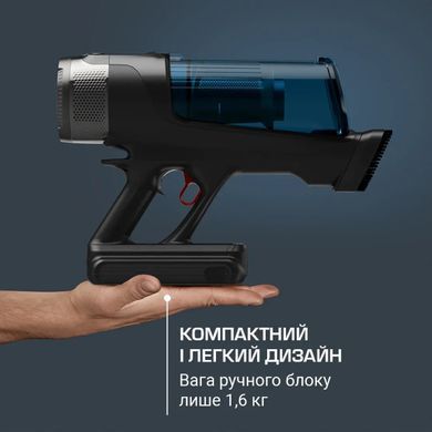 Rowenta Пылесос беспроводный X-Force Flex 12.60 Neo Auto Aqua Allergy, 150Вт, конт пыль -0.65л, автон. раб. до 60мин, вес-3кг, НЕРА, черно-синий RH9LC1WO фото