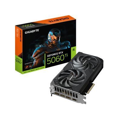 Gigabyte Відеокарта GeForce RTX 5060 Ti 16GB GDDR7 WINDFORCE OC GV-N506TWF2OC-16GD фото