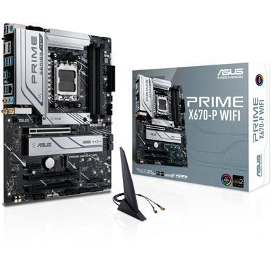 ASUS Материнcька плата PRIME X670-P WIFI sAM5 X670 4xDDR5 M.2 DP HDMI WiFi BT ATX 90MB1BV0-M0EAY0 фото