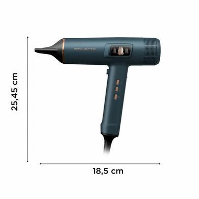 Rowenta Фен Rowenta Maestria For you, 1800Вт, 3 режими, дифузор, іоніз-я, хол. обдув, дисплей, синій HY9430E0 фото