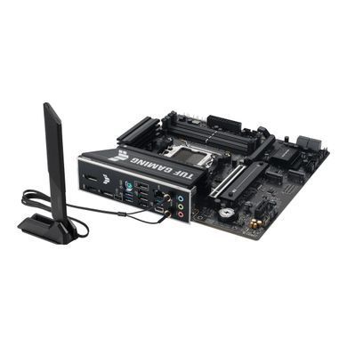 ASUS Материнcкая плата TUF GAMING B850M-E WIFI sAM5 B850 4xDDR5 M.2 HDMI DP WiFi BT mATX 90MB1LS0-M0EAY0 фото