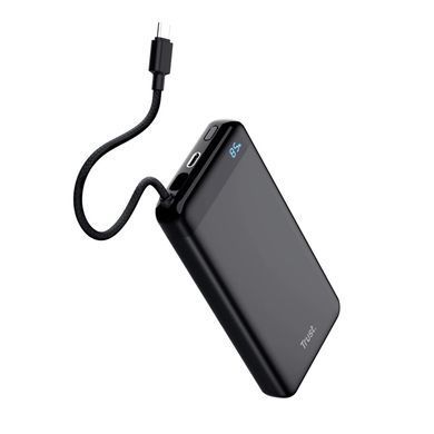 Trust Акумулятор портативний літій-іонний power bank Trust Fiera, 20000мА&middot;год, 2хUSB-C, 20W, PD/QC 3.0, чорний 25881_TRUST фото