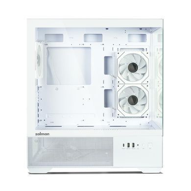 Zalman Корпус Chronix без БП, 1xUSB3.0, 1xUSB2.0, 1x Type C, 2x120мм ARGB Reverse, 1x120мм ARGB, VGA 410мм, LCS ready, TG Side/Front Panel, ATX, белый CHRONIXWHITE фото