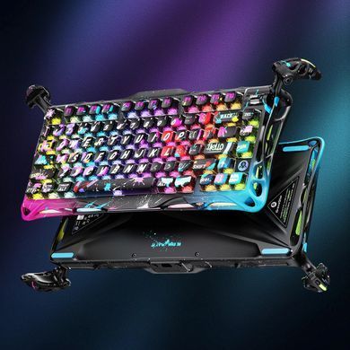 GravaStar Клавиатура механическая Mercury V75 Pro 80keys, Magnetic Jade Gaming, 8K, USB-A, RGB, Neon Graffiti GSV75PRO_U_CG_BLK фото