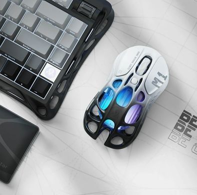 GravaStar Мышь Mercury M1 Pro, magnesium alloy body, BT/WL/USB-A, RGB, Gradient Black GRAVASTAR_M1_PRO_GBLK фото