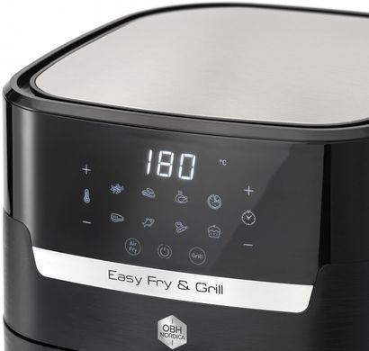 Tefal Мультипіч OBH Nordica EasyFry&Grill Precision, 1550Вт, чаша-4.2л, сенс. керув., від 40&deg;C до 200&deg;C, пластик, чорний AG5058S0 фото