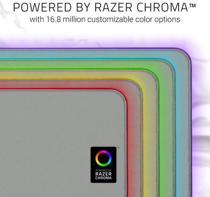 Razer Коврик для мыши Goliathus Extended Chroma M Mercury Grey (355х255х3мм) RZ02-02500314-R3M1 фото