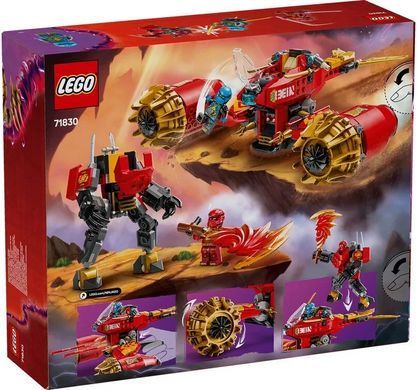 LEGO Конструктор LEGO Ninjago Штормовий робот-вершник Кая 71830 фото