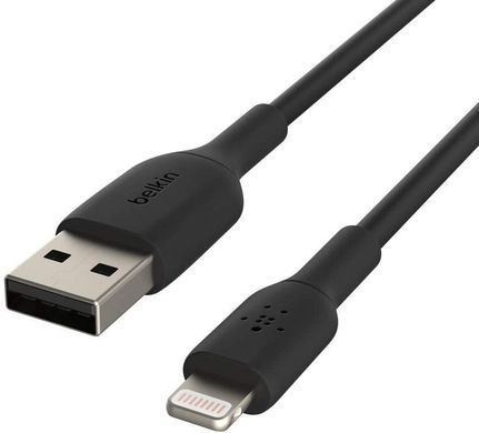 Belkin Кабель USB-A > Lightning зарядки/синхронизации, 1м, PVC, черный CAA001BT1MBK фото