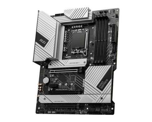MSI Материнcкая плата PRO Z790-A MAX WIFI s1700 Z790 4xDDR5 HDMI DP Wi-Fi BT ATX 911-7E07-025 фото