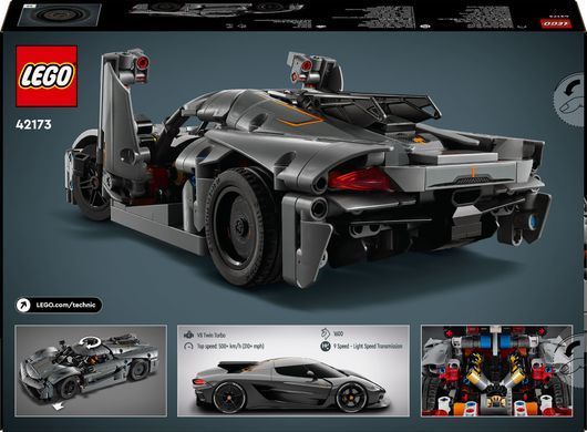 LEGO Конструктор Technic Koenigsegg Jesko Absolut &mdash; серый гиперкар 42173 фото