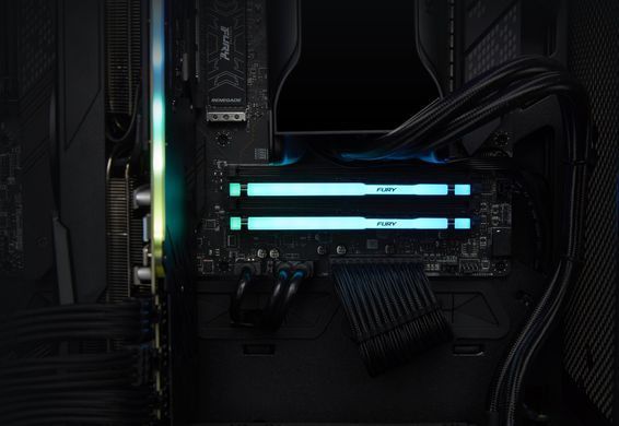 Пам'ять ПК Kingston DDR5 16GB 5600 Beast Black RGB KF556C40BBA-16 фото