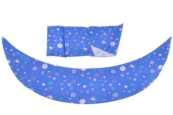 Набор аксессуаров для подушки Nuvita DreamWizard (наволочка, мини-подушка) Синий NV7101BLUE фото