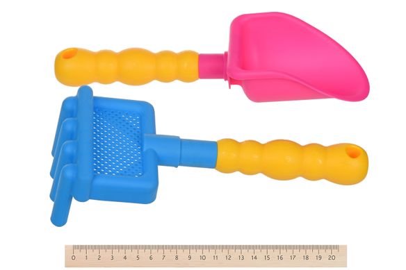 Набор для игры с песком Same Toy с Воздушной вертушкой (оранжевое вед.ро) 9 ед. HY-1206WUT-4 фото