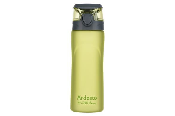 Бутылка для воды Ardesto 600 мл, зеленая, пластик AR2205PG фото
