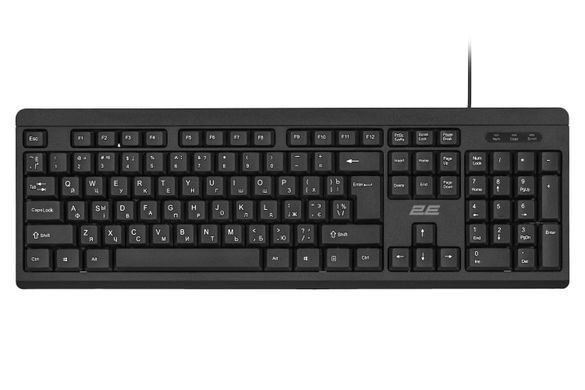 2E Комплект клавиатура и мышь MK401 USB-A, EN/UK/RU, чёрный 2E-MK401UB фото