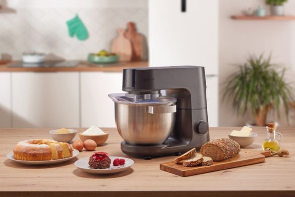 Gorenje kitchen machine 1000W, cup-iron, case-iron, nozzles-7, silver+black MMC1000CA фото