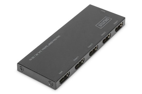 Digitus Видеосплиттер HDMI (INx1 - OUTx4), 4K, Ultra Slim DS-45317 фото