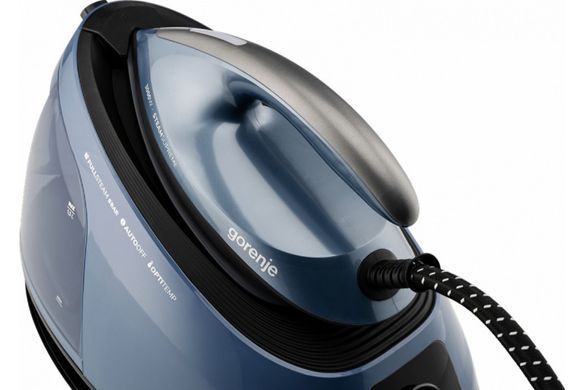 Gorenje Праска-парогенератор, 3000Вт, 1500мл, паровий удар -160гр, дисплей, керам. підошва, синій SGD3000BBK фото