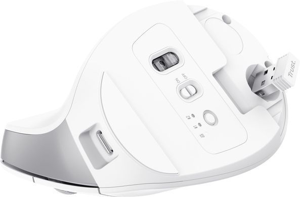 Trust Миша Trust Bayo+ Multidevice Ergonomic, BT/WL/USB-A, біла 25399_TRUST фото