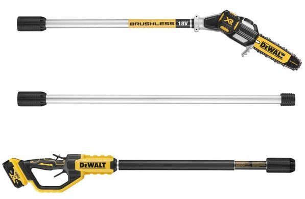 DeWALT Висоторіз ланцюговий акумуляторний безщітковий 18В шина 20см штанга 180-280см 4.0кг без АКБ та ЗП DCMPS567N фото